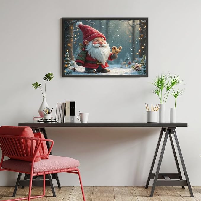 Wooden Puzzle - Vintage Christmas Gnome Wooden Puzzles for Adults 1000 Pieces Challenge Puzzles，Educational Games，Family Puzzles，Unique Gifts for Wall Art ，Funny Puzzles