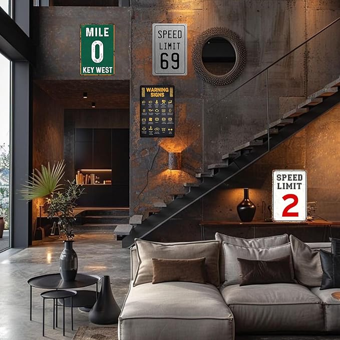 Cool Things For Your Room Posters For Men Cool Stuff For Teen Boys Wall Decor For Bedroom Men Funny Poster For Guys Street Signs For Bedroom Dorm Room Decor Speed Limit 69 Sign 8x12 Inch