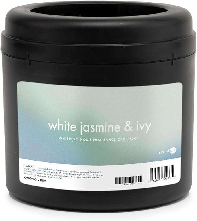 ScentAir Whisper Home Monthly Plug-in Refill, Fragrance Cartridge for Home and Office, Amazon Exclusive, White Jasmine & Ivy