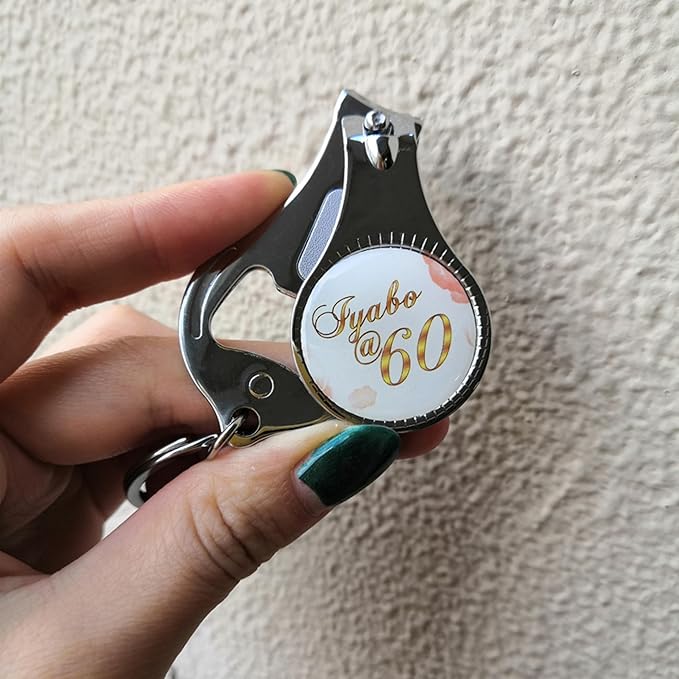 1 PCS Bottle Opener Nail Clipper Keychain Versatile Durable, Personalized Color Resin LOGO Image Text or Engraved, Private Customized Party Wedding Christmas Favors Brewery Promotional Items