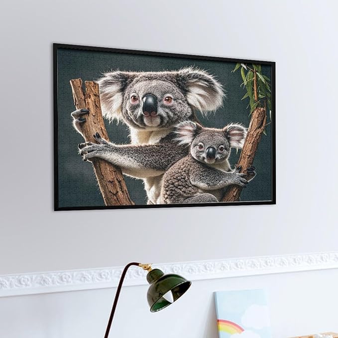 Koala with Baby - 1000 Piece Jigsaw Puzzles for Adults，Stress Relieving Game Props Positive Thinking Puzzles Party Entertainment Puzzles for Adults and Teens Toy