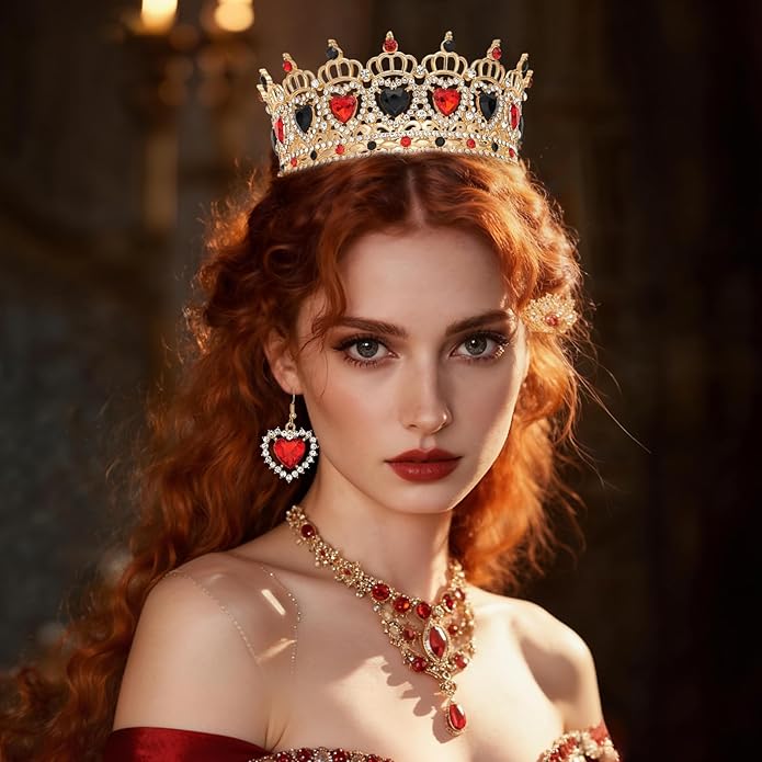 Queen Crown Rhinestone Wedding Crowns and Tiaras for Women Costume Party Hair Accessories Princess Birthday Crown Crystal Bridal Crowns
