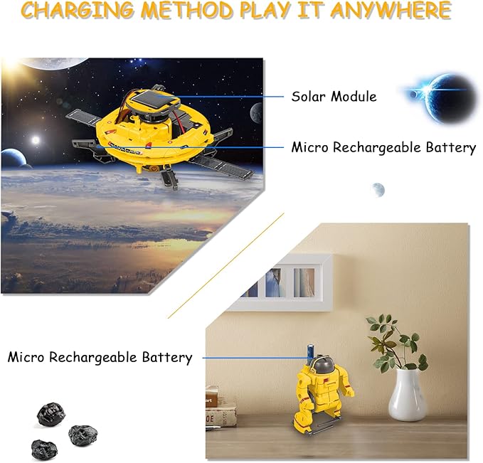AESGOGO STEM Projects for Kids Age 8-12, Science Kits for Boys, Solar Robot Space Toy Building Kits, Christmas Birthday Gifts for 8 9 10 11 12-14 Year Old Boys Girls Teens.