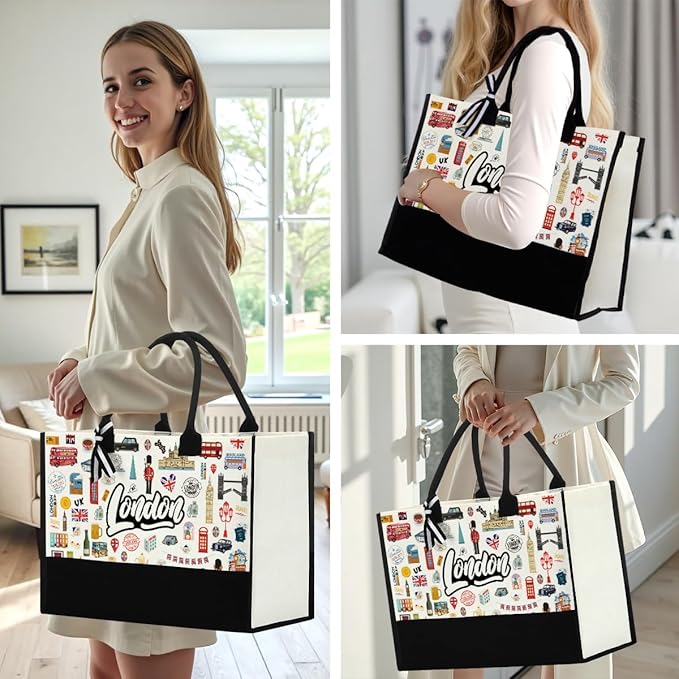 Tokyo Capetown Dubai Rome Amsterdam Vancouver Sydney London Bali Philadelphia Gifts for Women Canvas Tote Bag