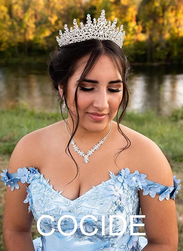 COCIDE BIRTHDAY QUEEN Birthday Sash for Women Crowns and Tiaras for Girls Birthday Decorations Set Rhinestone Headband Hair Accessories Glitter Sashes for Party Supplies