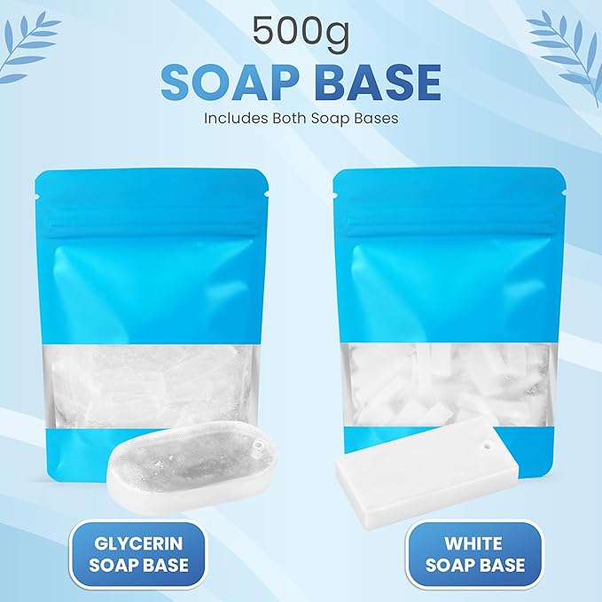 ZMSIB DIY Soap Making Kit for Adults | 900ml Stainless Steel Soap Melting Pot & Soap Melter | Clear & White Melt-and-Pour Bases | 2-in-1 Silicone Mold | Electric Hot Plate – Complete Gift Set