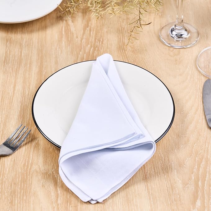 RDS HANKYTEX Men's Handkerchiefs,100% Soft Cotton,White Hankie,Pack of 6 Pieces