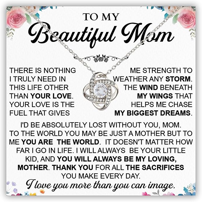 To My Mom Necklace, To My Badass Mom Necklace, To My Loving Mom Necklace From Son, Mother Daughter Necklace Gifts for Mom, Mothers Day Necklace Gift For Mom, Best Necklace Gifts For Mom