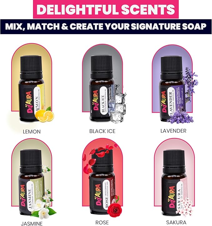 Diyaura Soap Making Kit for Adults & Kids – DIY Animal-Themed Craft with Shea Butter Soap & Glycerin Base, Molds, Scents, Dyes & Tools – Beginner-Friendly Creative Family Activity & Gift