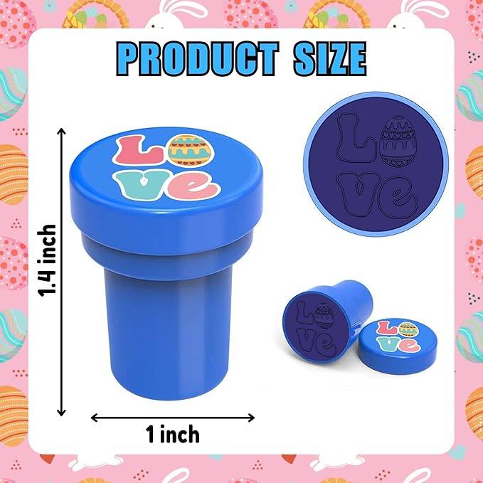 36PCS Easter Party Favors - 24PCS Temporary Tattoos & 12PCS Stamps - Ideal Spring Egg Bunny Themed Birthday Card Decorations Supplies Goodie Bag Cute Rewards for Boys Girls Classroom Gifts Prizes