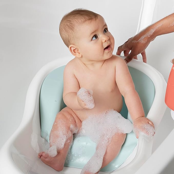 Fisher-Price™ Baby to Toddler Bath 4-in-1 Sling 'N Seat Tub with Removable Infant Support and 2 Toys, Summer Blossoms