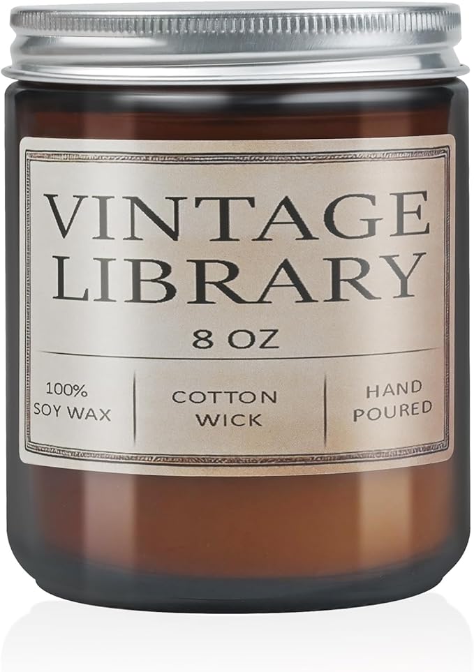 Book Lover Candles, Book Lovers Gift Ideas, Candle for Women, Reading Gifts, Birthday Gifts, Holiday, Scented Candles for Men, Women, Librarian