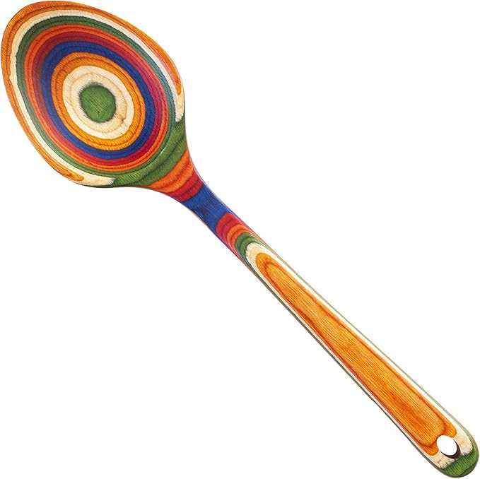 Totally Bamboo Baltique Marrakesh Collection 14" Grand Serving Spoon, Extra-Large Cooking Spoon, Safe for Use on Nonstick