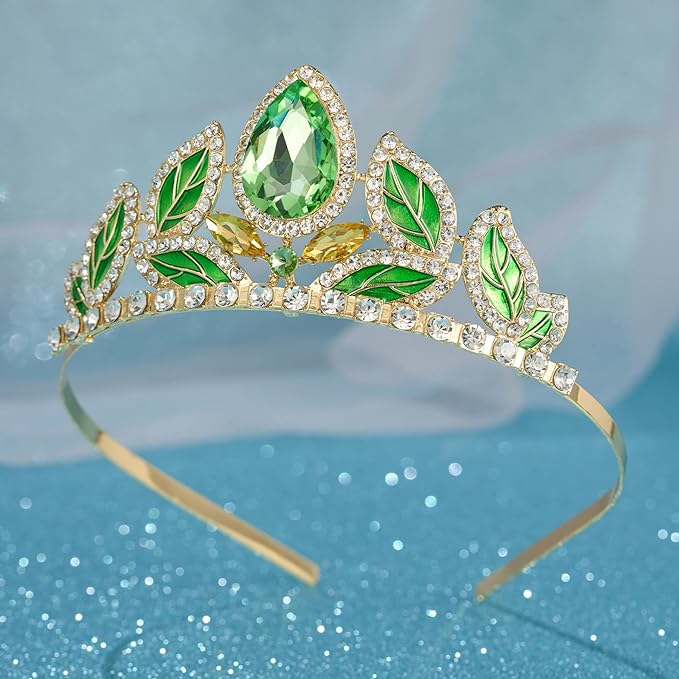 SWEETV Princess Tiara for Little Girls,Tiara Crown Headband Birthday Party Prom Costume Accessories Gift Toddler Kids Baby