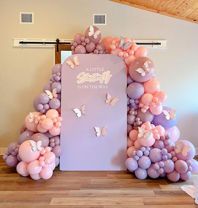 Bezente Pastel Purple Latex Party Balloons - 8 Pack 36 inch Large Thick Lavender Light Purple Lilac Balloons for Bridal Shower Gender Reveal Wedding Graduate Party Decorations
