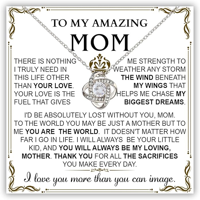 To My Mom Necklace, To My Badass Mom Necklace, To My Loving Mom Necklace From Son, Mother Daughter Necklace Gifts for Mom, Mothers Day Necklace Gift For Mom, Best Necklace Gifts For Mom