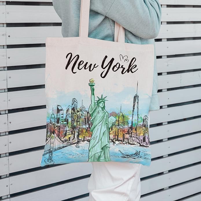 Canvas Tote Bag Gift - Funny Reusable Cloth Bags Vintage Totes Gifts for Women Shopping Grocery Lover Books Reader