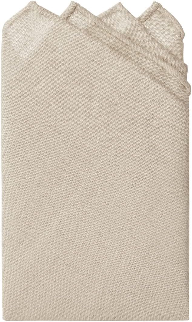 Jacob Alexander Linen Handrolled 15" x 15" Pocket Square Hanky