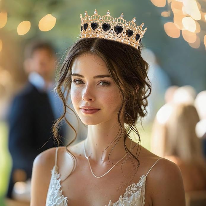 Queen Crown Rhinestone Wedding Crowns and Tiaras for Women Costume Party Hair Accessories Princess Birthday Crown Crystal Bridal Crowns