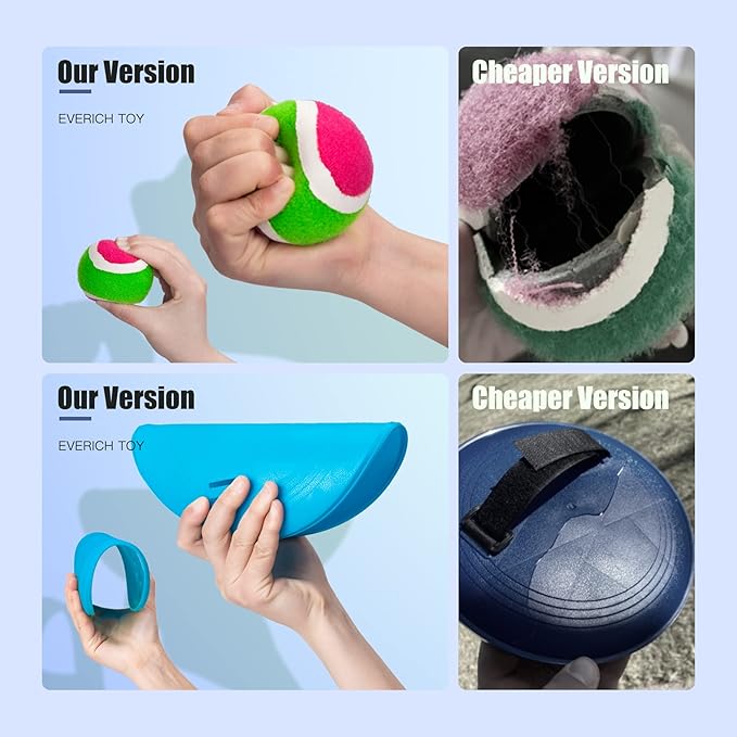 EVERICH TOY Upgraded Toss and Catch Ball Game Set, Outdoor Games for Kids Toys, Stocking Stuffers for Family Games, Beach Pool Yard Christmas Toys Birthday Gifts for Boys Girls 3 4 5 6 7 8-12 Year Old