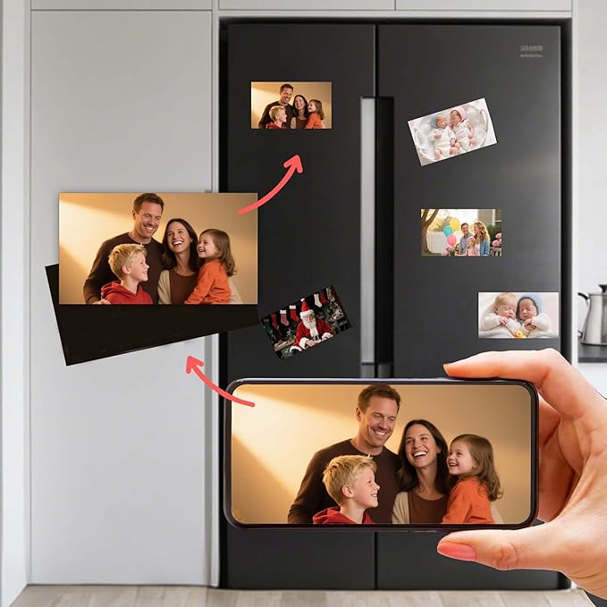 15 Pcs DIY Fridge Magnet Craft Set Acrylic Square Decorative Refrigerator Magnet with Adhesive Backing Ferrite Magnets for Office,Classroom,Cabinets,Kitchen(4x2.6 Inch,54 Piece)