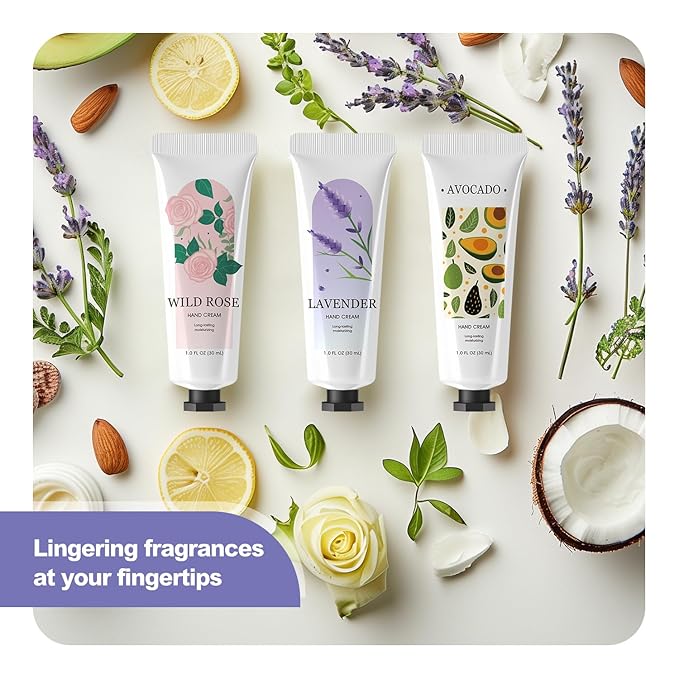 spa luxetique 20 Pack Hand Cream Gifts Stocking Stuffers for Women Hand Lotion for Dry Cracked Travel Size Mini Moisturizing Lotion Appreciation Christmas Gifts for Her 20 x 1.0 oz/30ml