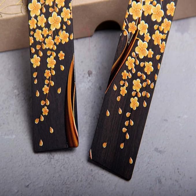 2pcs Wooden Bookmark,5.71"x1.18" Wooden Reading Marker for Reading Book Lovers Birthday Present, Lightweight Page Markers Unique Gift for Men Women Students Teachers