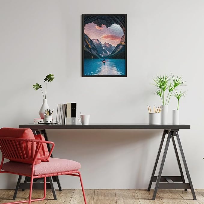 Wooden Puzzle - Follow Your Heart Jigsaw Puzzles，Wooden Puzzles for Adults 300 Pieces Unique Gifts for Wall Art，Challenge Puzzles，Educational Games，Family Puzzles