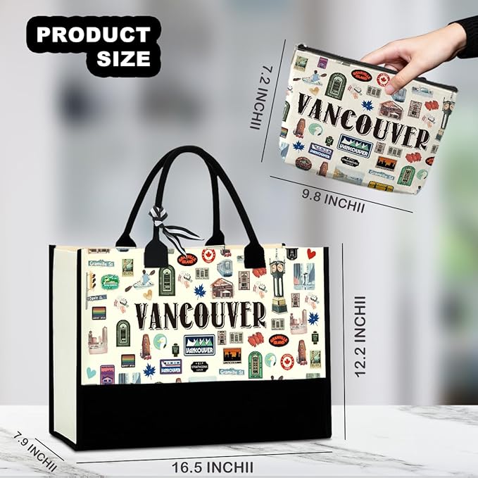 Tokyo Capetown Dubai Rome Amsterdam Vancouver Sydney London Bali Philadelphia Gifts for Women Canvas Tote Bag