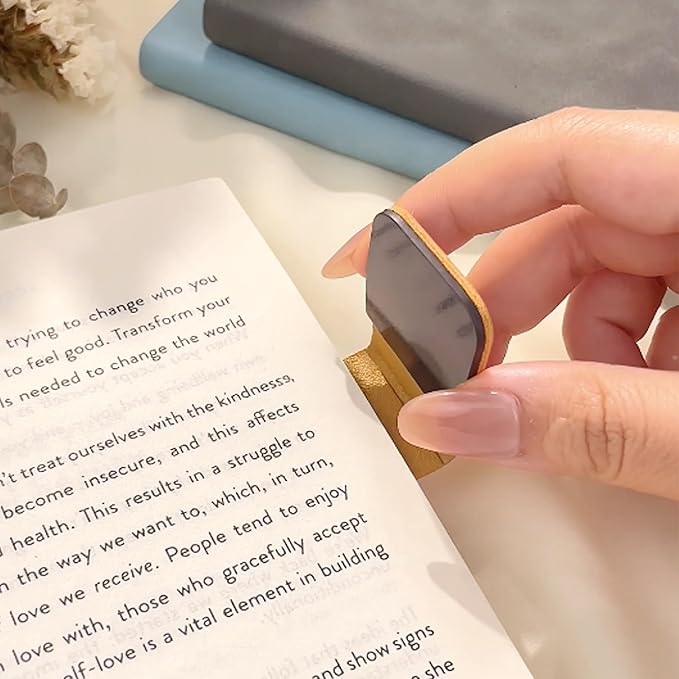 callie Personalized Magnet Bookmark Clips - Custom Name & Birth Flower, Magnetic Book Page Marks for Reading, Gifts for Women Men Book Lovers