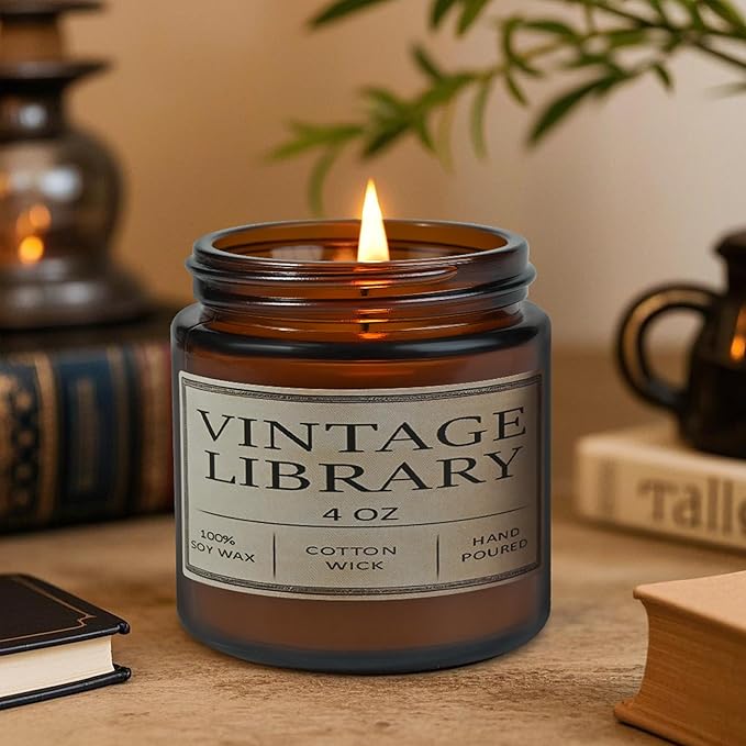 Book Lover Candles, Book Lovers Gift Ideas, Candle for Women, Reading Gifts, Birthday Gifts, Holiday, Scented Candles for Men, Women, Librarian