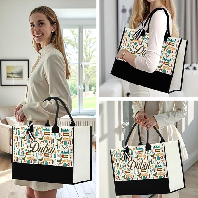 Tokyo Capetown Dubai Rome Amsterdam Vancouver Sydney London Bali Philadelphia Gifts for Women Canvas Tote Bag