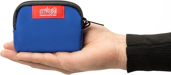 Manhattan Portage Coin Purse With Zipper Closure Pouch Eclectic Colors Credit Card ID Card Jewelry Keys Water Resistant Gift 1000D CORDURA® Everyday Carry