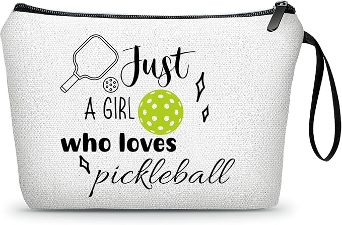 Pickleball Birthday Gifts for Team Club Girl Daughter Friendship Womens Lovers Sister Friends Small Cosmetic Makeup Bag