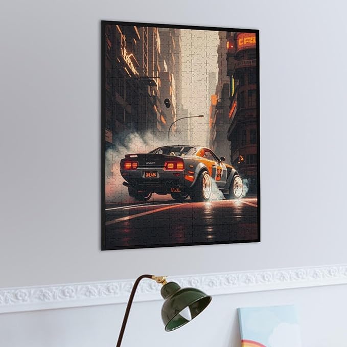 Jigsaw Puzzles for Adults 500 Piece - Cool Sports Car Wooden Puzzles, Stress Relief Games, Funny Puzzles，Unique Gifts for Wall Art，Family Puzzles，Educational Games