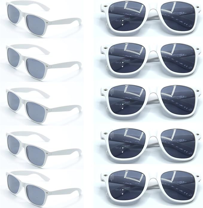 400pc Personalized Wedding Sunglasses Bulk for Guests Party Favors,Custom Personalized Logo Sunglasses Womens Men,Wedding Bridesmaid Sunglasses Gifts,Bachelor Party Favors Set （White）
