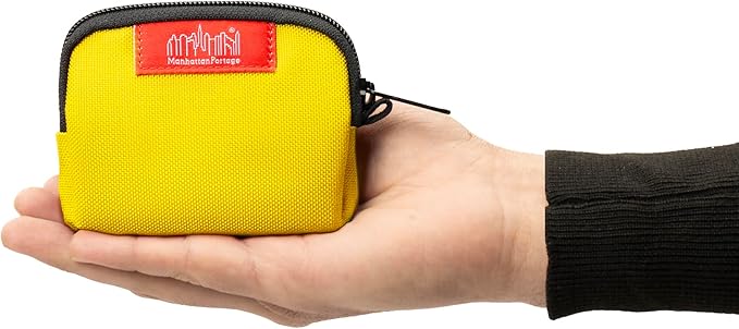 Manhattan Portage Coin Purse With Zipper Closure Pouch Eclectic Colors Credit Card ID Card Jewelry Keys Water Resistant Gift 1000D CORDURA® Everyday Carry