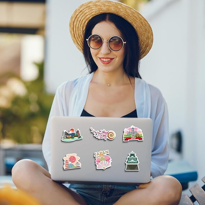 Konohan 30 Pcs Japanese Souvenirs Gifts Japan Magnet for Refrigerator Tokyo Magnetic Stickers Mount Fuji Kyoto Travel Gift for Home Decoration