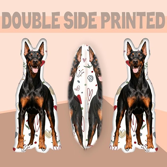Custom Pillow - Personalized Face Pillow with Picture for Pet Dog Cat - Customized Stuffed Animal Photo Pillows Fathers Day Memorial Gifts - Double Sided Print, 11 Sizes (18 inch)