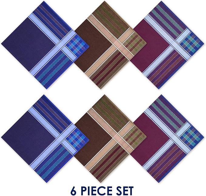 Selected Hanky 100% Cotton Handkerchiefs for Men