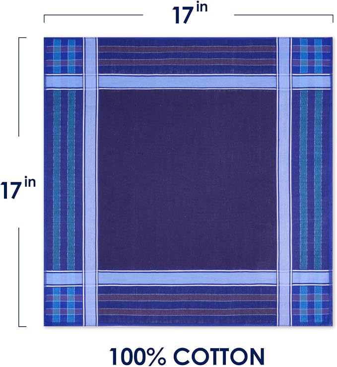 Selected Hanky 100% Cotton Handkerchiefs for Men