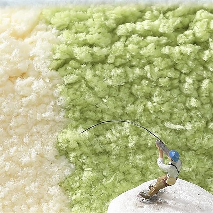 Ankah Bath Mat Cute Shower Rug, Luxury Shaggy High Absorbent and Anti Slip, Machine Washable Fit for Bathtub, Shower and Bath Room, (17.71"x 25.59", Little Frog)