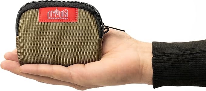 Manhattan Portage Coin Purse With Zipper Closure Pouch Eclectic Colors Credit Card ID Card Jewelry Keys Water Resistant Gift 1000D CORDURA® Everyday Carry