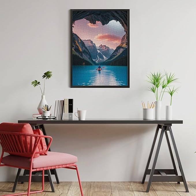 Wooden Puzzle - Follow Your Heart Jigsaw Puzzles，Wooden Puzzles for Adults 500 Pieces Unique Gifts for Wall Art，Challenge Puzzles，Educational Games，Family Puzzles