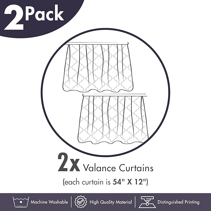 Ambesonne Southwestern Window Valance Pack of 2, Folkloric Aztec Triangle Ornament Tribe and Culture, Rod Pocket Curtain Valances for Kitchen Bedroom, 54" X 12", Brown Seafoam