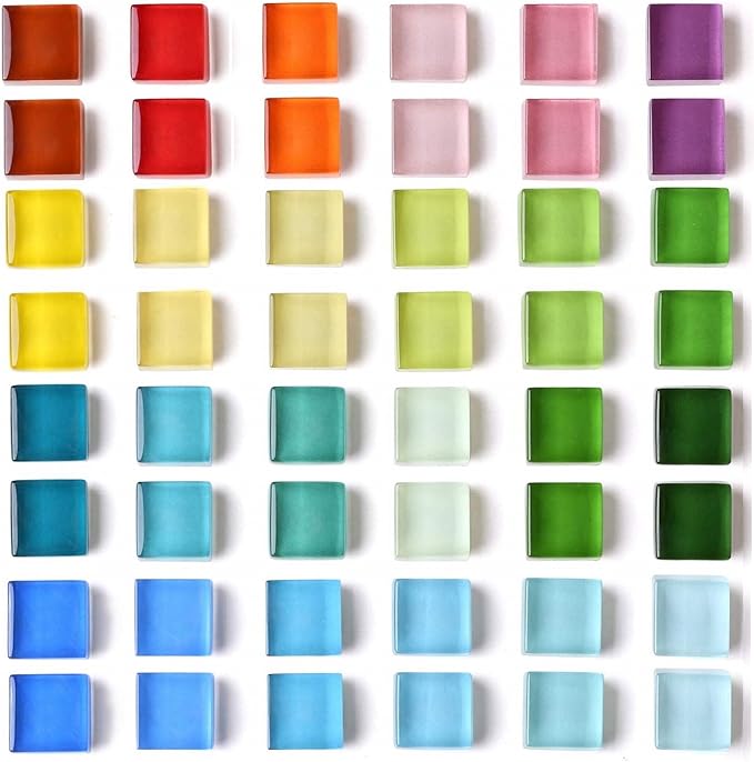 Mymazn 48 Refrigerator Magnets Cute Fridge Magnets for Whiteboard, Locker | Colorful Magnets Glass Decorative Magnets for Office Kitchen (24 x 2)