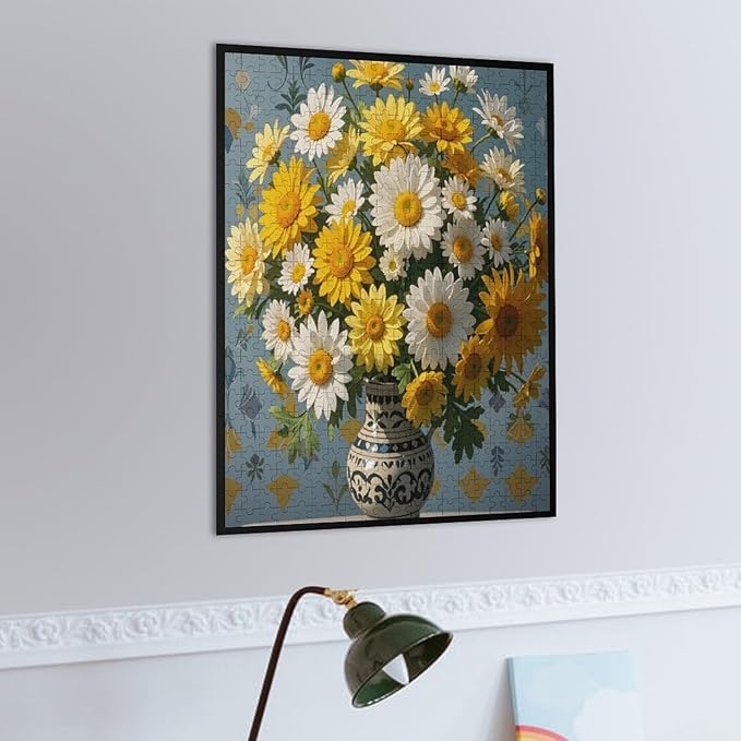 Jigsaw Puzzles for Adults 500 Piece - Chrysanthemum Themed Wooden Puzzles，Unique Gifts for Wall Art ，Funny Puzzles，Stress Relief Games，Puzzle Games Challenge Puzzles