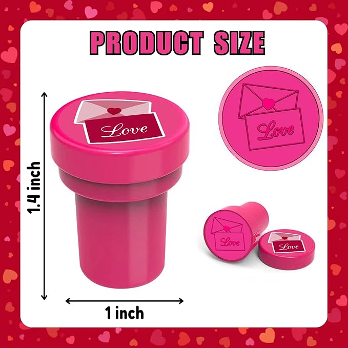 96PCS Valentine Party Favors - 72PCS Pre-Cut Temporary Tattoos & 24PCS Stamps - Ideal Love Heart Themed Birthday Card Decorations Supplies Goodie Bag Baby Shower Kids Gifts Exchange