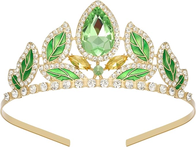 SWEETV Princess Tiara for Little Girls,Tiara Crown Headband Birthday Party Prom Costume Accessories Gift Toddler Kids Baby