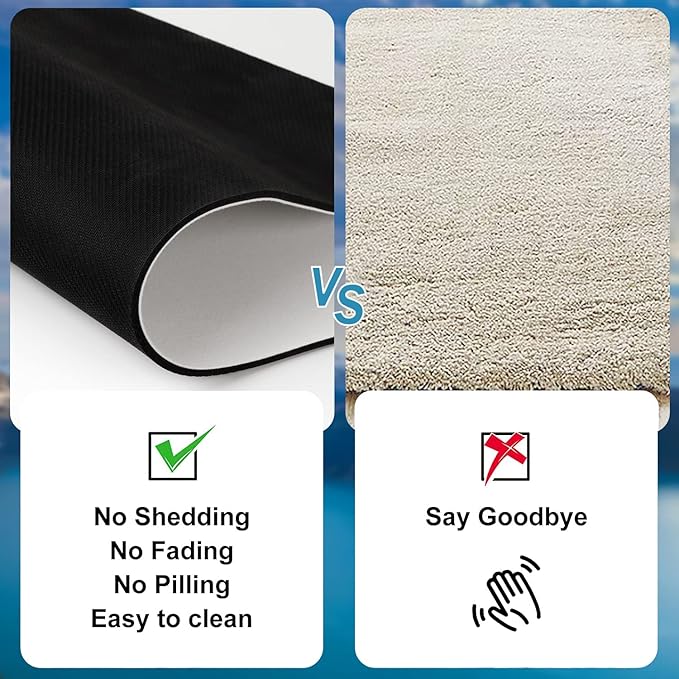 Black and White Music Notation Bathroom Mat, Non-Slip Super Absorption Bath Carpet with Rubber Backing, Fit Under Bathroom Doormat Floor Rugs for Shower Buthtub Sink, 17"x24"